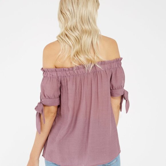 Lily White Womens Off the shoulder Blouse - Picture 6 of 7